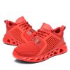 Men Women Spring Summer Autumn Winter Safety Shoe Work Light Weight Steel Toe Mesh Breathable Flying Weave Anti-piercing Protect - Red - 39