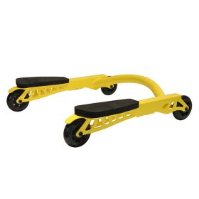 Fitness Workout Abdominal Muscle Wheel Exercise Device Weight Loss Equipment Training - yellow