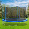 12FT TRAMPOLINE (STEEL TUBE; LADDER) - as Pic