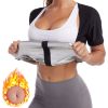 Fitness Tummy Slimming Sheath Body Shaper Corset Tops Weight Loss Running Shapewear - Silver - L/XL