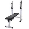 vidaXL Fitness Workout Bench Straight Weight Bench - Black