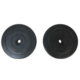 vidaXL Weight Plates 2x22 lb - Black