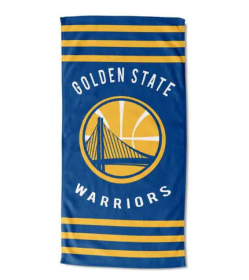 Warriors OFFICIAL National Basketball Association, "Stripe" 30"x 60" Beach Towel - by The Northwest Company - 1NBA/72004/1009/RET