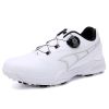 New Waterproof Golf Shoes Men Luxury Golf Sneakers for Men Light Weight Golfers Footwears Anti Slip Walking Sneakers Male - Hei - 43