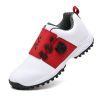 New Waterproof Golf Shoes Luxury Golf Sneakers Outdoor Comfortable Athletic Sneakers Light Weight Walking Shoes for Golfers - Black - 43