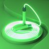 LED Glow-in-the-dark Jumping Rope; USB Chargeabe Luminous Jumping Rope For Men And Women; Home Fitness Workout Accessories - Blue