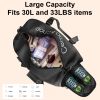 YSSOA Gym Bag for Women and Men; Waterproof Duffel Bag Shoes Compartment; Lightweight Carry; Black; 19 Inch - as Pic