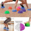 Polygonal Design Massage Ball Balancing Pods Half Round Yoga Balance Massager Ball for Children and Adults Fitness Exercise Gym Pods - gray