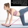 2 Latex Exercise Resistance Band - 2-Section Sticks - All-in-one Strength Weights Equipment for Body Fitness Squat Yoga  - pink