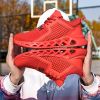 Men Women Spring Summer Autumn Winter Safety Shoe Work Light Weight Steel Toe Mesh Breathable Flying Weave Anti-piercing Protect - Red - 42