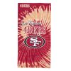 49ers OFFICIAL NFL "Psychedelic" Beach Towel;  30" x 60" - 1NFL/72007/0013/RET