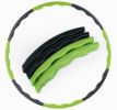 Ergonomic Hula Hoop 8 Section Detachable Design with Wave-Shaped Fitness Exercise Hula Hoop - green/black