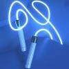 LED Glow-in-the-dark Jumping Rope; USB Chargeabe Luminous Jumping Rope For Men And Women; Home Fitness Workout Accessories - Blue