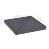 vidaXL Umbrella Weight Plate Black Granite Square 33.1 lb - Black