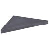 vidaXL Umbrella Weight Plate Black Granite Square 33.1 lb - Black