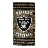 Raiders OFFICIAL NFL Realtree "Stripes" Beach Towel;  30" x 60" - 1NFL/72009/0019/RET