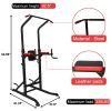 Power Tower Multi-Functional Pull Up Bar Dip Station Push Up Workout Exercise Equipment Height Adjustable Heavy Duty Strength Training Stand - as pic