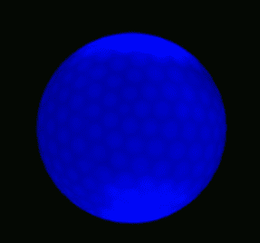 Led Golf Ball Flashing Ball Golf Supplies (Color: Blue)