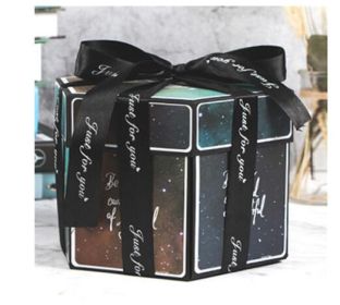 Surprise Explosion Box DIY Handmade Scrapbook Photo Album Gift Box for Valentine Gift (Option: C)