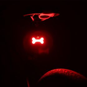 Bicycle taillight usb (Option: Bone)