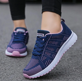 Women Shoes Sports Sneakers (Option: Purple-40)