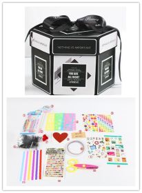 Surprise Explosion Box DIY Handmade Scrapbook Photo Album Gift Box for Valentine Gift (Option: G with tools)