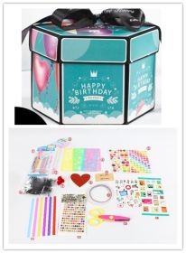 Surprise Explosion Box DIY Handmade Scrapbook Photo Album Gift Box for Valentine Gift (Option: E with tools)