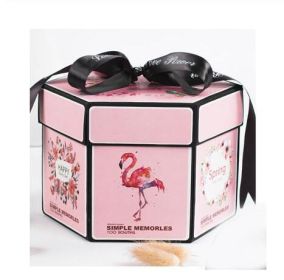 Surprise Explosion Box DIY Handmade Scrapbook Photo Album Gift Box for Valentine Gift (Option: QI)