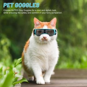 Dog And Cat Goggles Sunglasses Small Dog Puppy Windproof And UV-Proof Glasses Adjustable Lightweight Anti-Fog Dog Goggles Suitable For Small Dogs, Cat (Option: default)