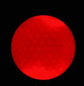 Led Golf Ball Flashing Ball Golf Supplies (Color: Red)