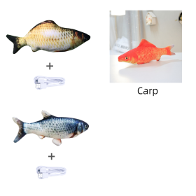 Without Cat Nip Version - Electric Jumping Fish Simulation Electric Fish Toy (Option: Set G)