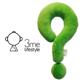 3me Lifestyle Portable Question Mark Pillow Memory Foam Travel Neck Pillows Ergonomic Neck Support Cushion For Sleeping Rest On Airplane Car Train And (Option: J)