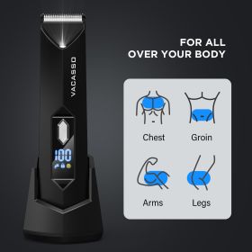 VACASSO Body Hair Trimmer For Men (Option: Blcak)