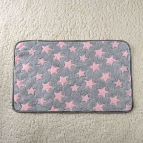 For Common Dogs Blanket Non-slip Seat Cushion (Option: Pink Stars-60x80cm)